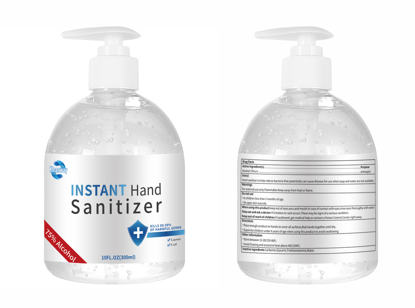 Big Bottle Antibacterial 75%alcohol Hand Sanitizer for Household